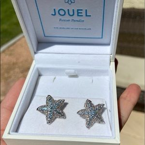Starfish silver earrings
